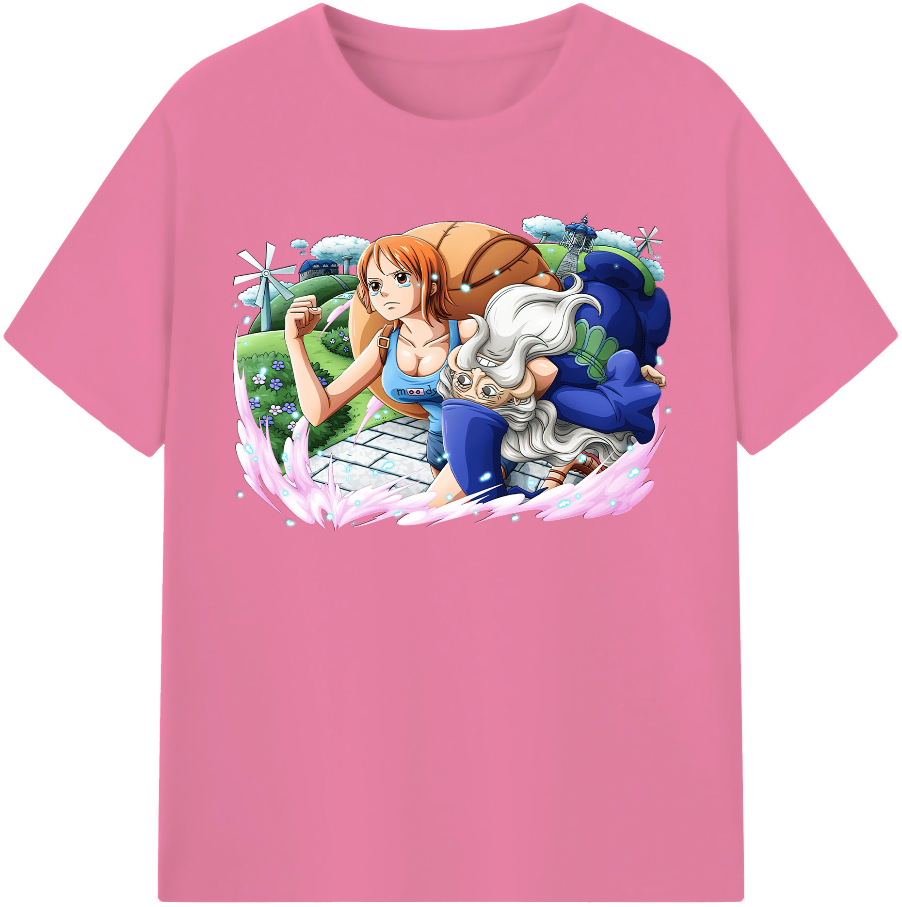 ワンピース ナミ ONE PIECE Nami 綿100％半袖Tシャツ（フロントプリント）